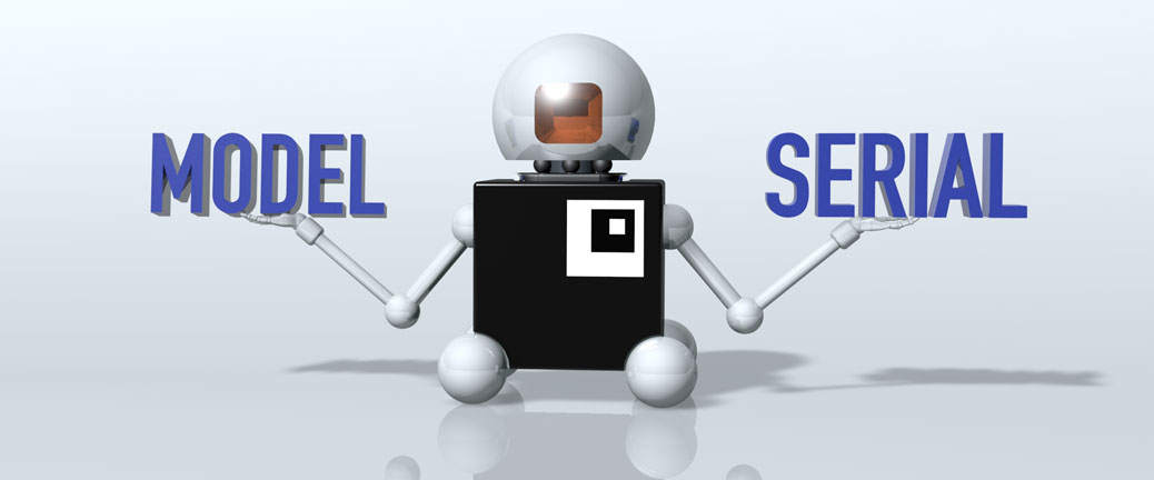 La scelta tra modelli o matricole (model or serial nell'immagine) presentata da My Spare Parts Robot